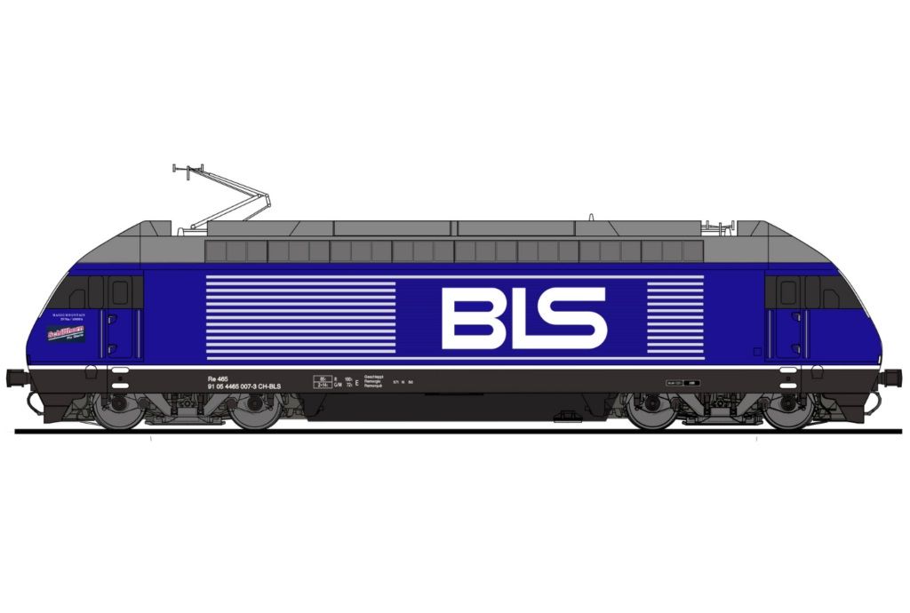 Design blau, Name Schilthorn, Stromabnehmer Typ WBL 85